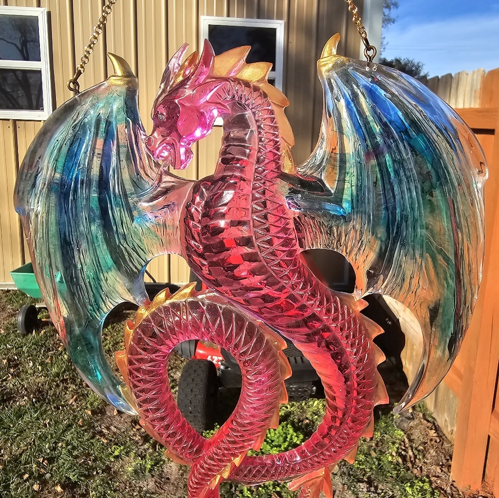 RESIN DRAGON WALL ART